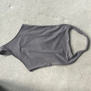 Abercrombie plum colored halter body suit